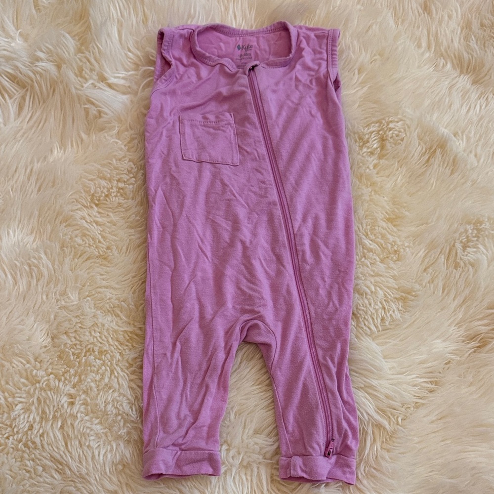 Pink Sleeveless Romper